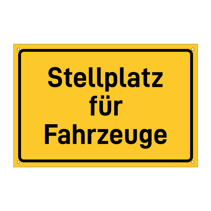 Stellplatz für Fahrzeuge