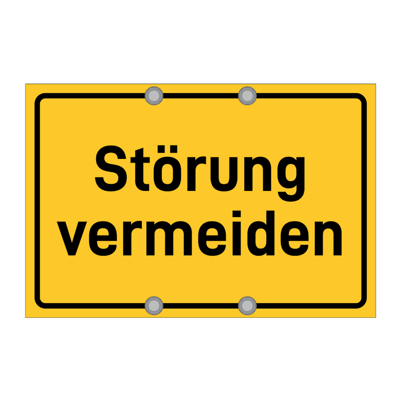 Störung vermeiden