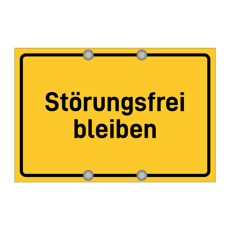 Störungsfrei bleiben