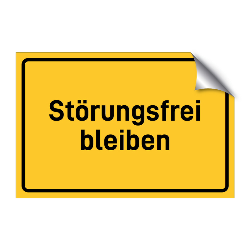 Störungsfrei bleiben