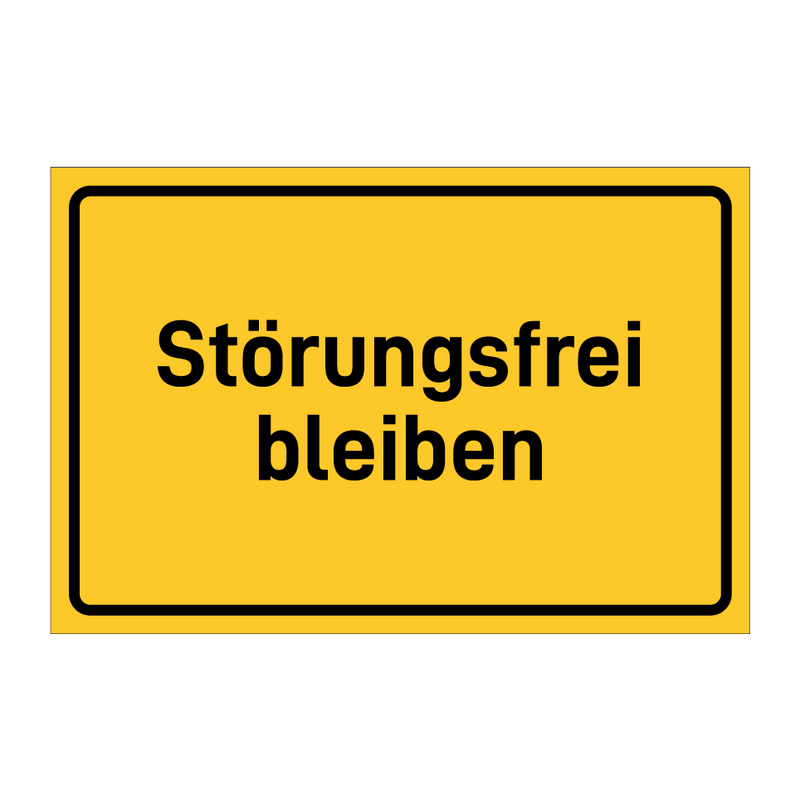 Störungsfrei bleiben