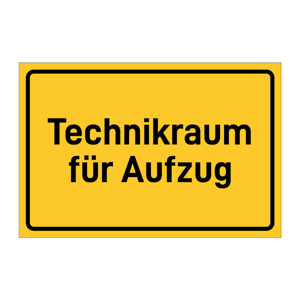 Technikraum für Aufzug