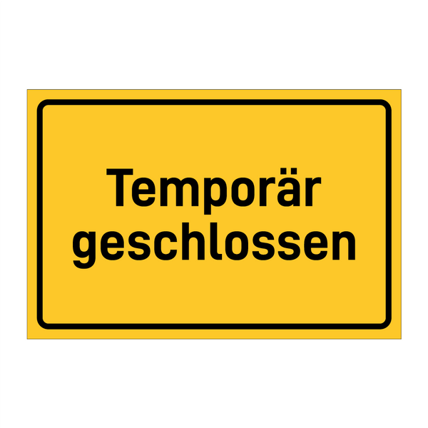 Temporär geschlossen