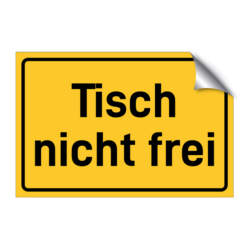 Tisch nicht frei