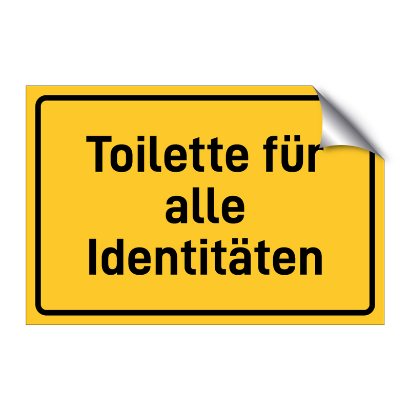 Toilette für alle Identitäten