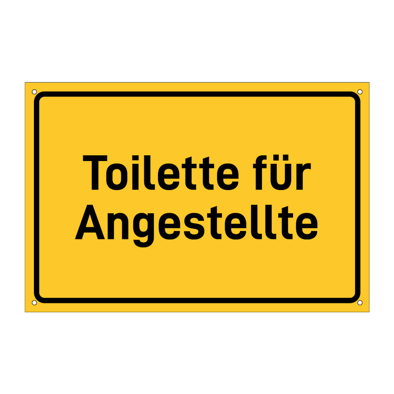 Toilette für Angestellte