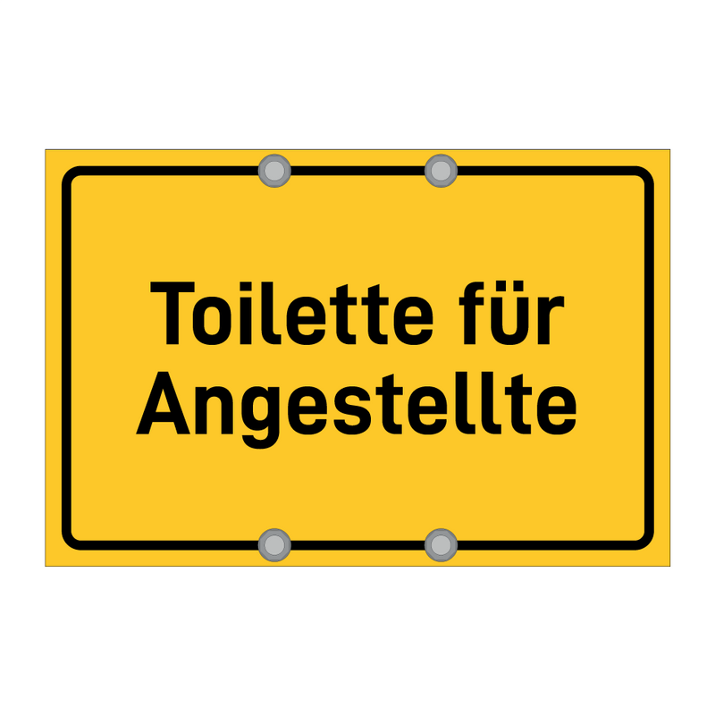 Toilette für Angestellte