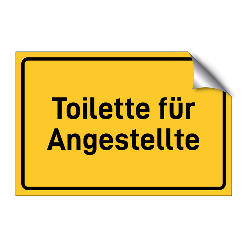 Toilette für Angestellte