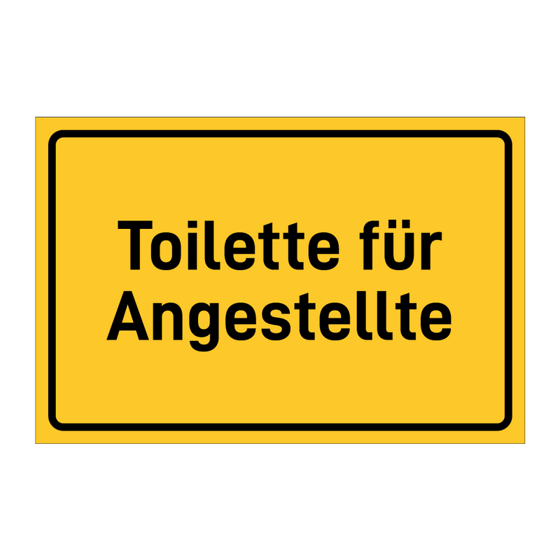 Toilette für Angestellte