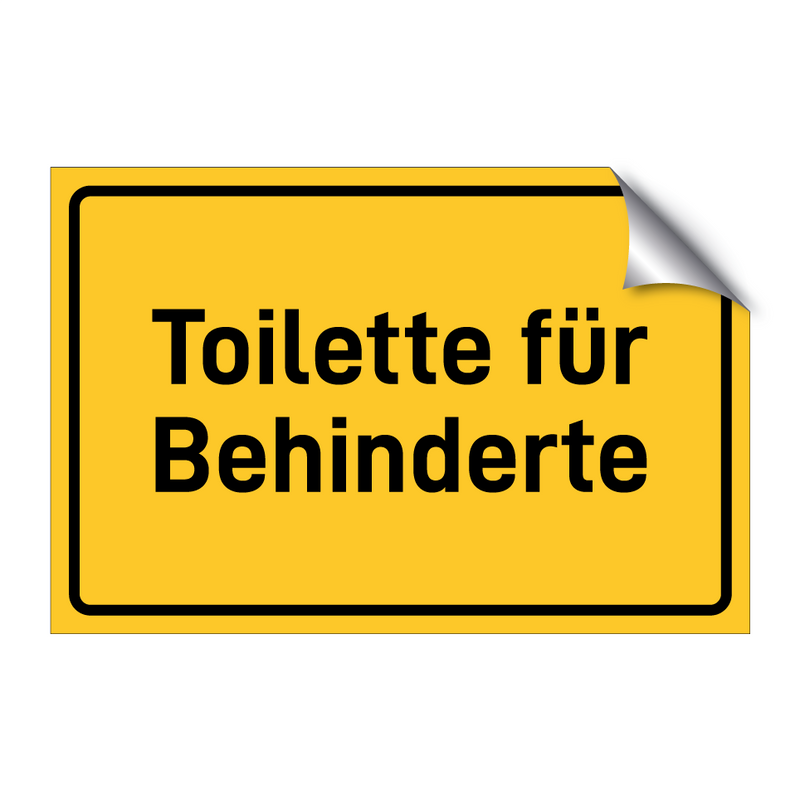 Toilette für Behinderte