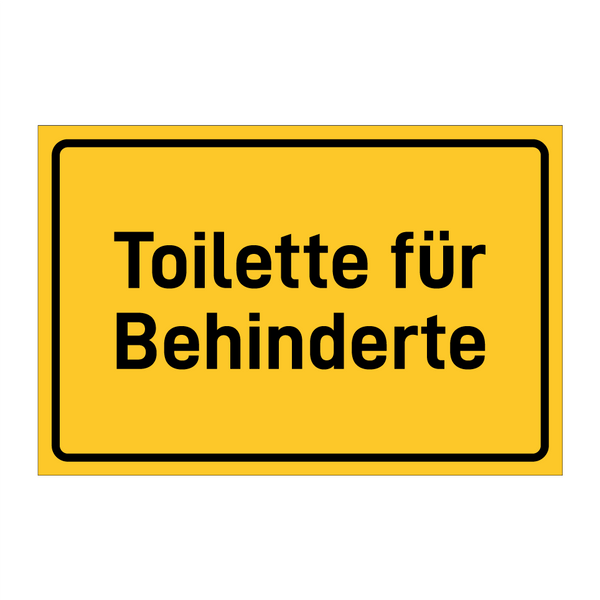 Toilette für Behinderte