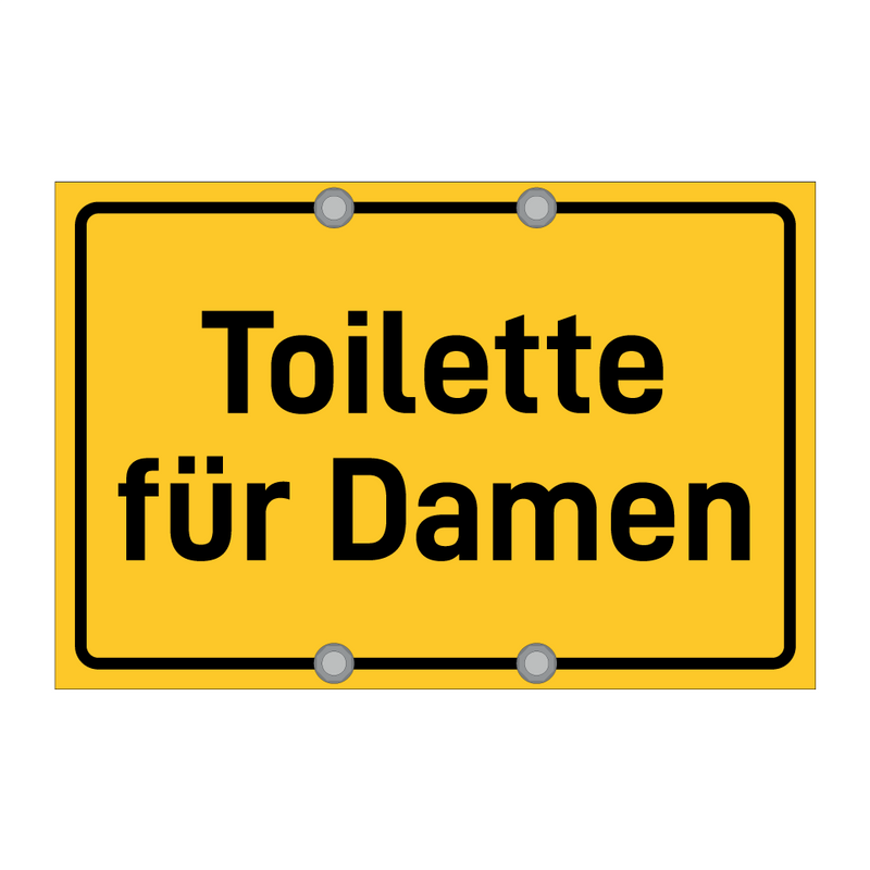 Toilette für Damen