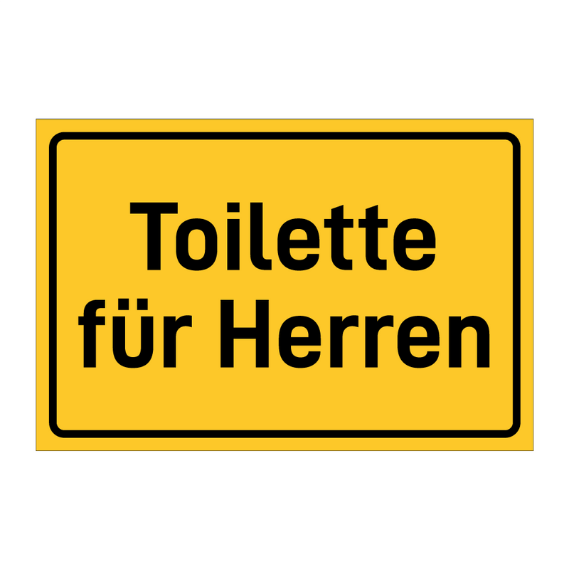 Toilette für Herren