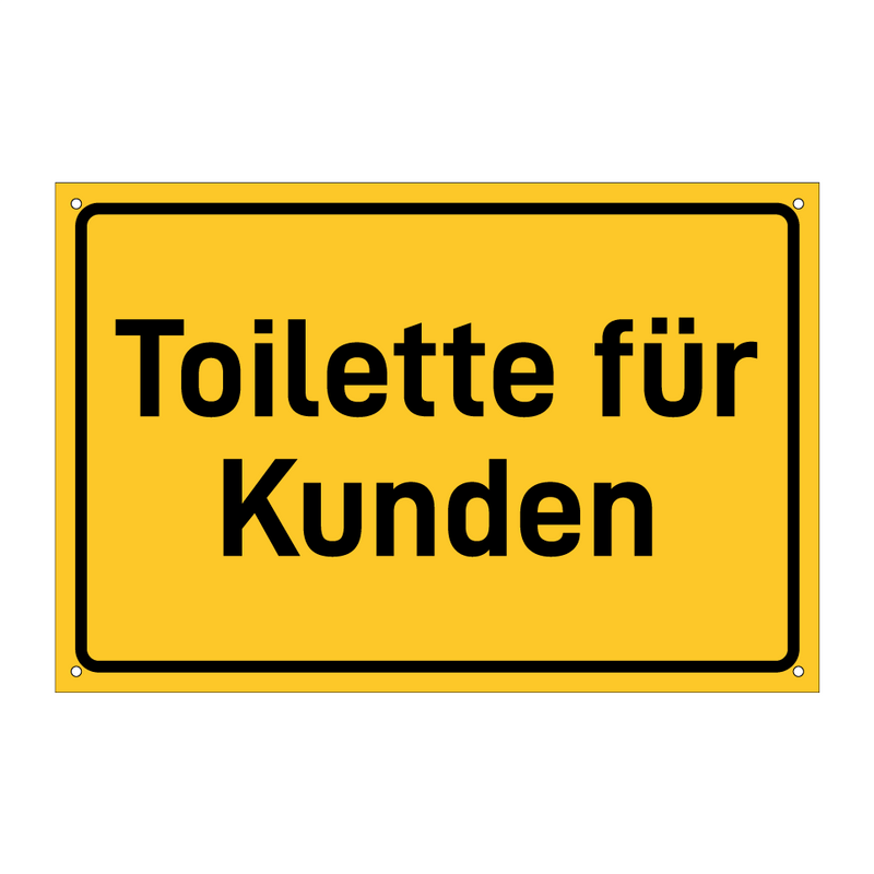 Toilette für Kunden