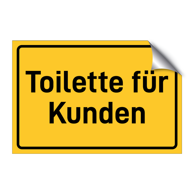 Toilette für Kunden