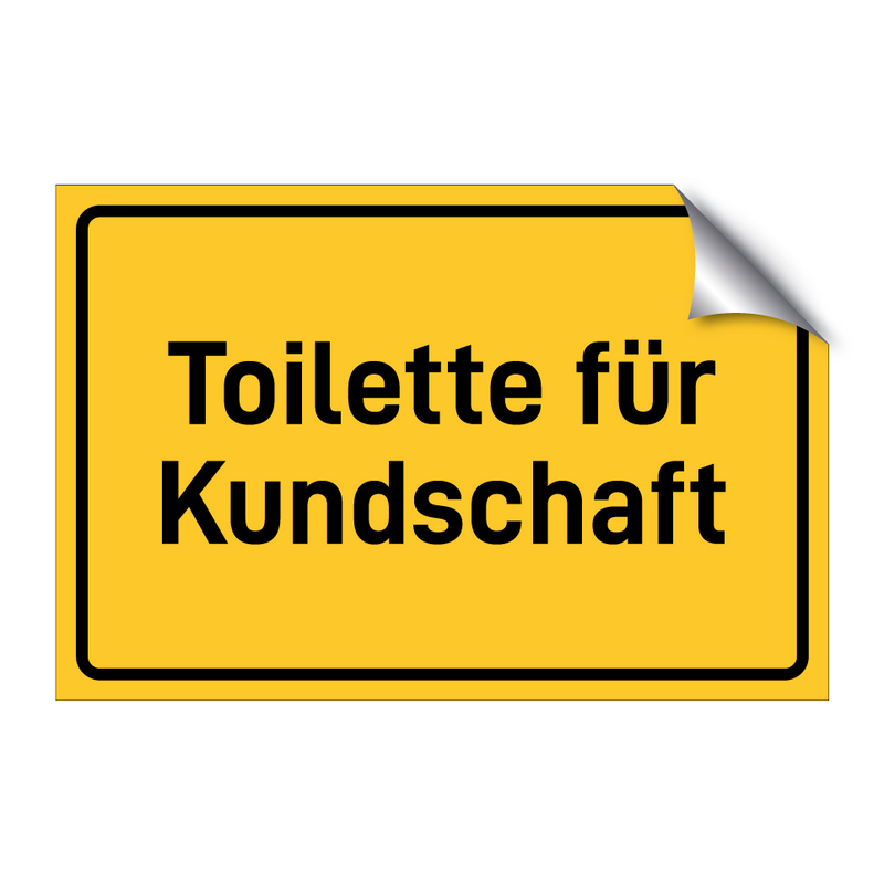 Toilette für Kundschaft