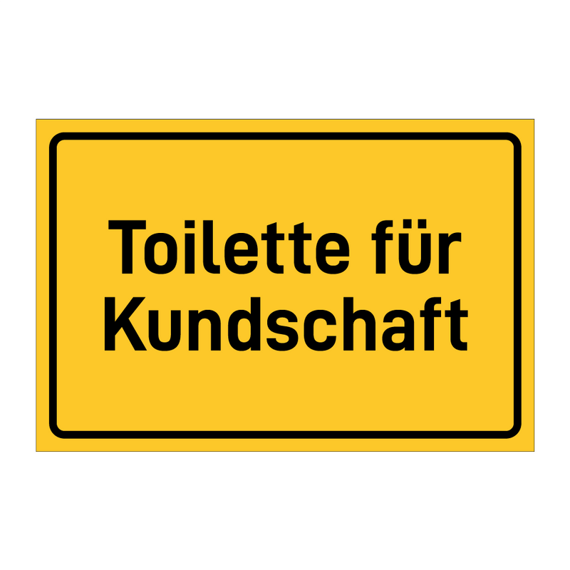 Toilette für Kundschaft