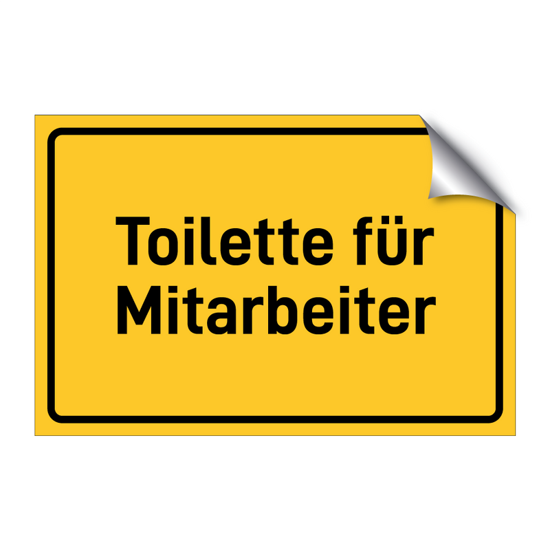 Toilette für Mitarbeiter