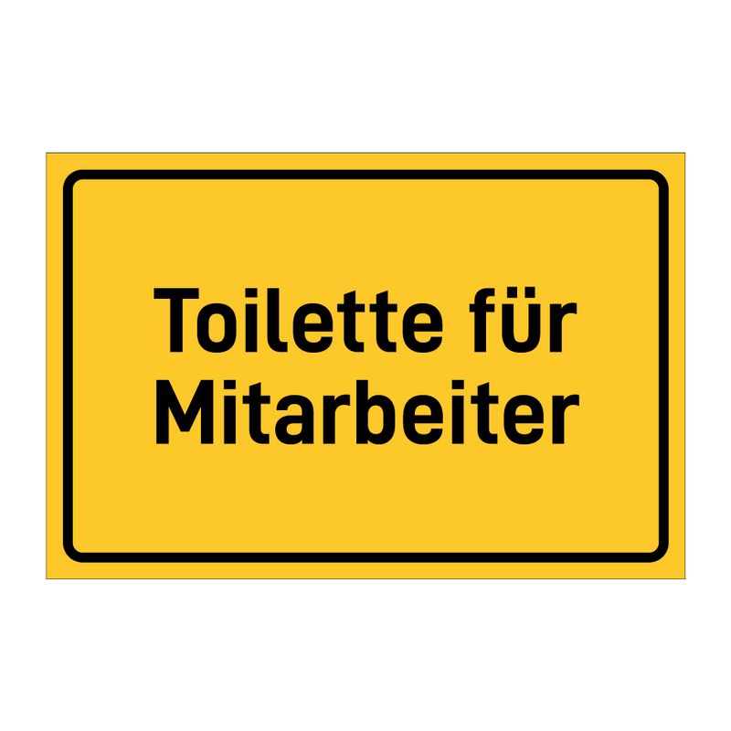 Toilette für Mitarbeiter