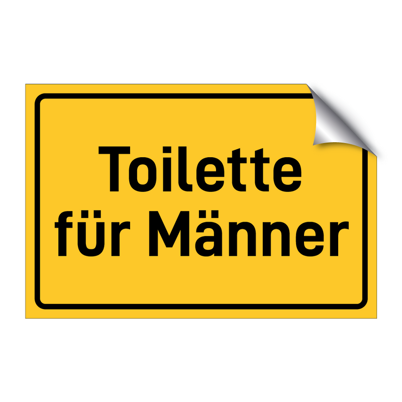 Toilette für Männer