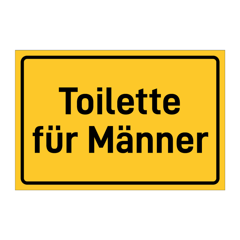 Toilette für Männer