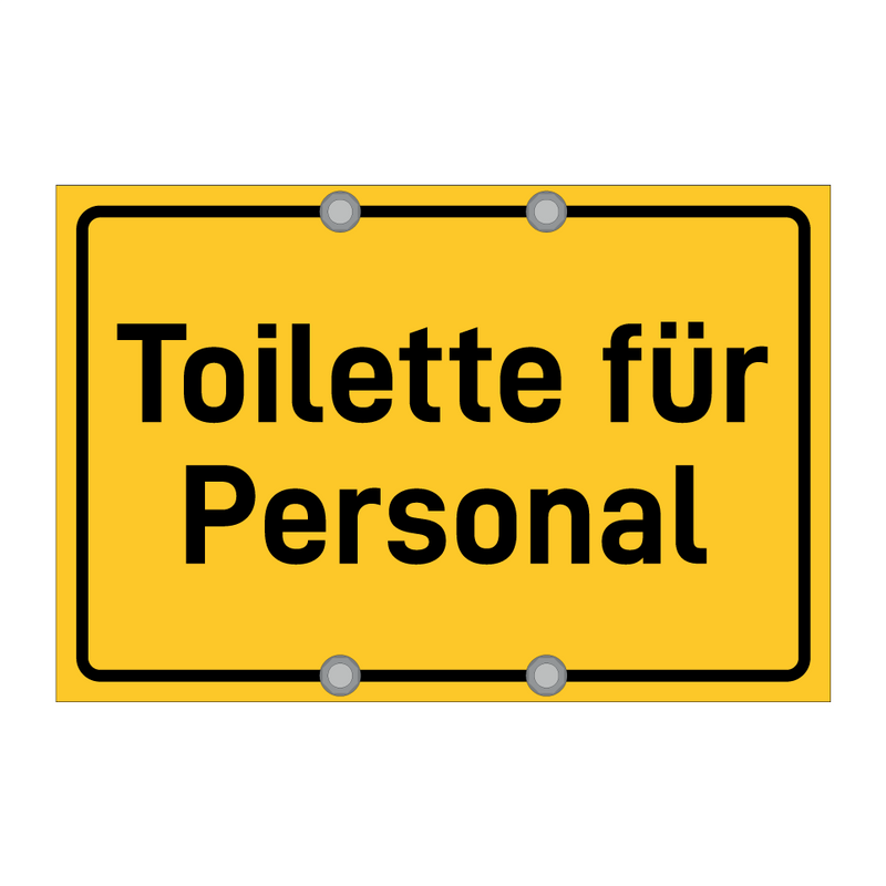 Toilette für Personal