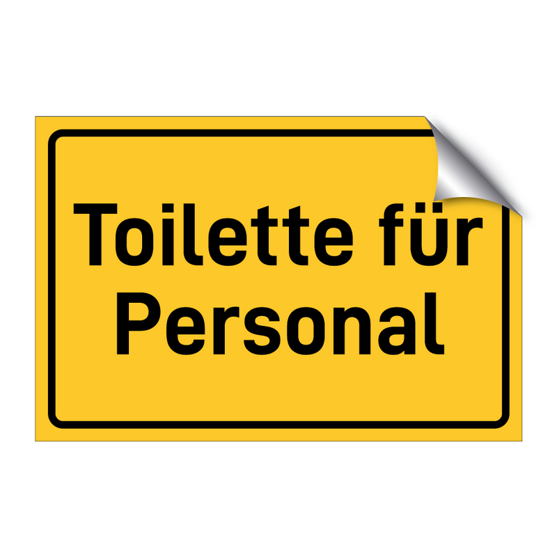 Toilette für Personal