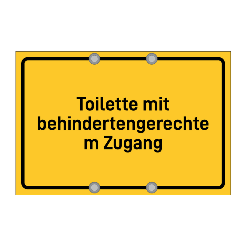 Toilette mit behindertengerechtem Zugang