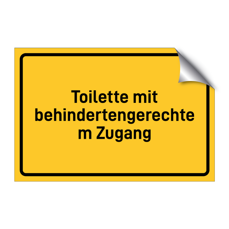 Toilette mit behindertengerechtem Zugang