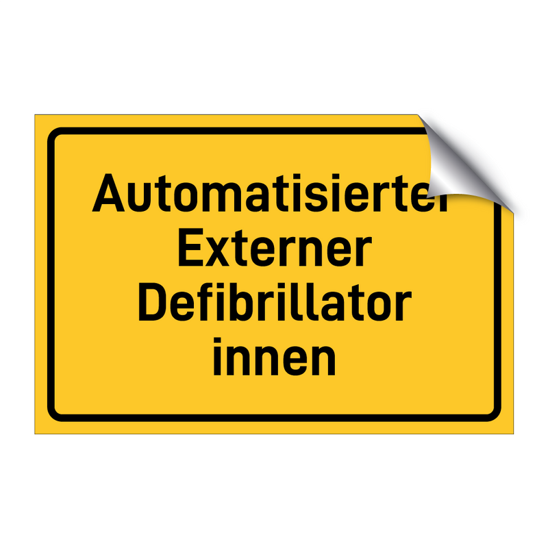 Automatisierter Externer Defibrillator innen & Automatisierter Externer Defibrillator innen