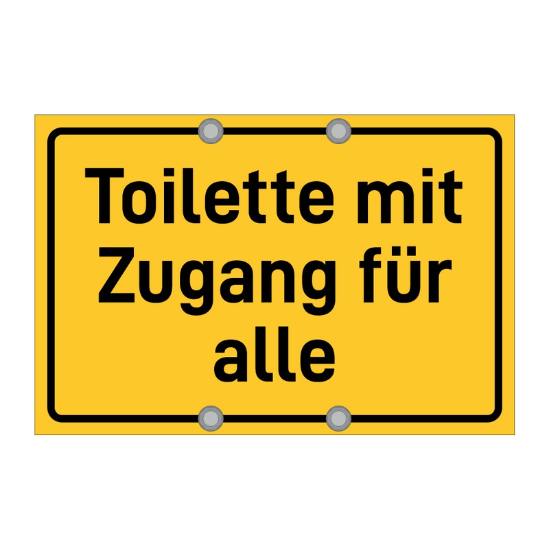 Toilette mit Zugang für alle