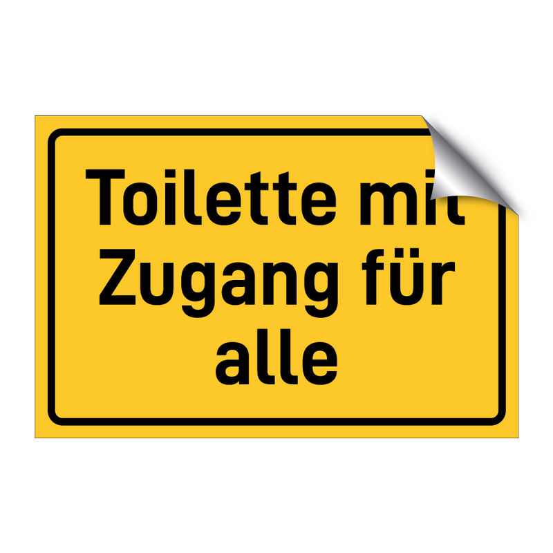 Toilette mit Zugang für alle