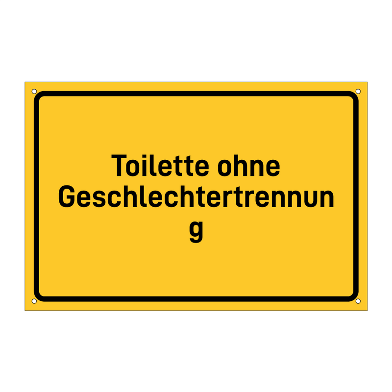 Toilette ohne Geschlechtertrennung