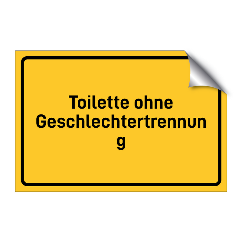 Toilette ohne Geschlechtertrennung