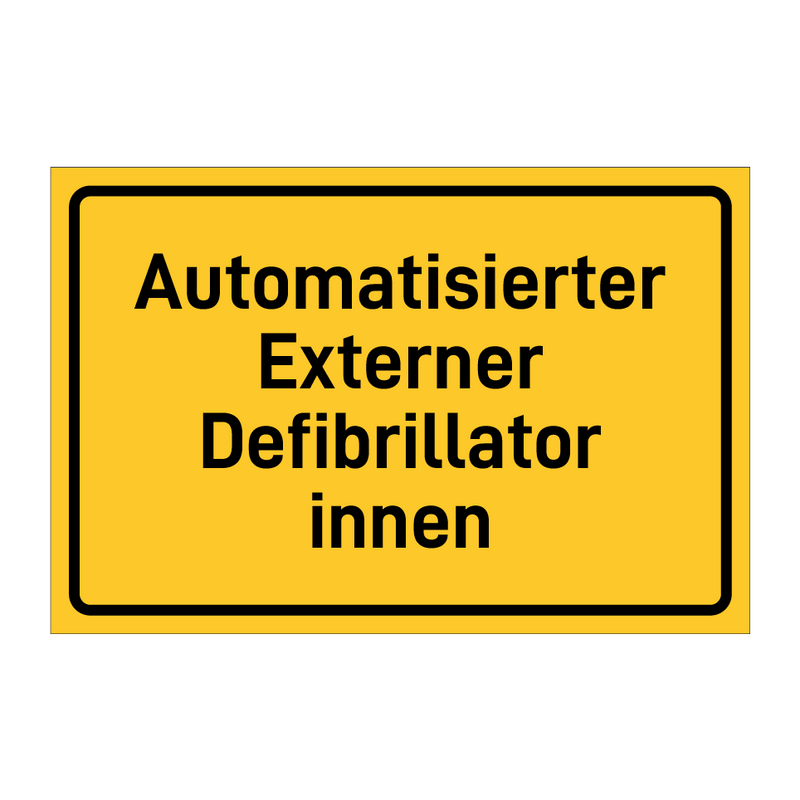 Automatisierter Externer Defibrillator innen & Automatisierter Externer Defibrillator innen