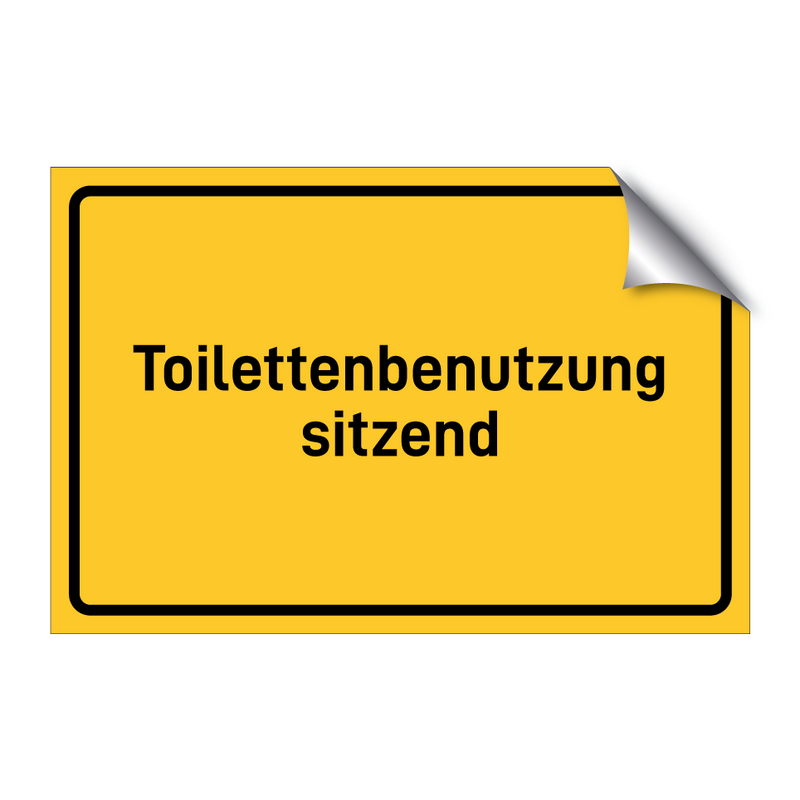 Toilettenbenutzung sitzend