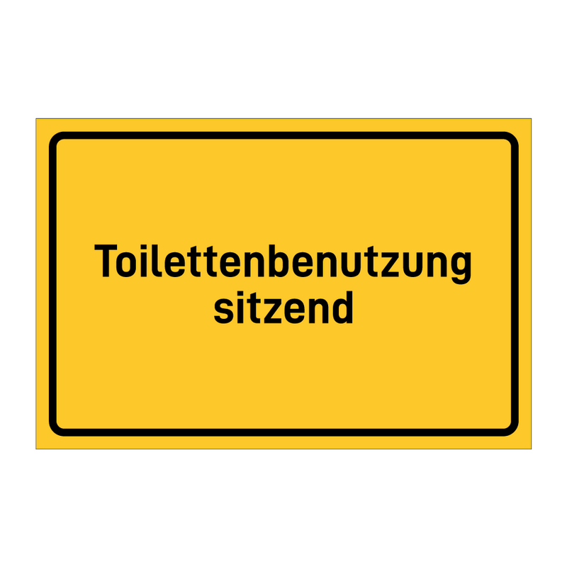 Toilettenbenutzung sitzend