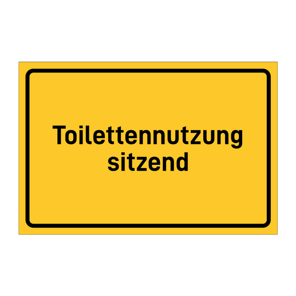 Toilettennutzung sitzend