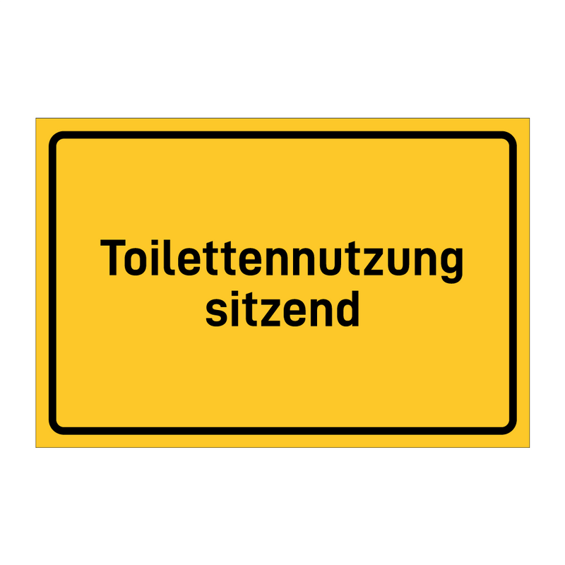 Toilettennutzung sitzend