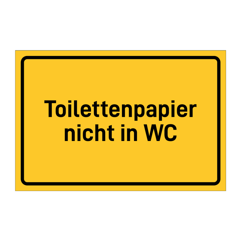 Toilettenpapier nicht in WC