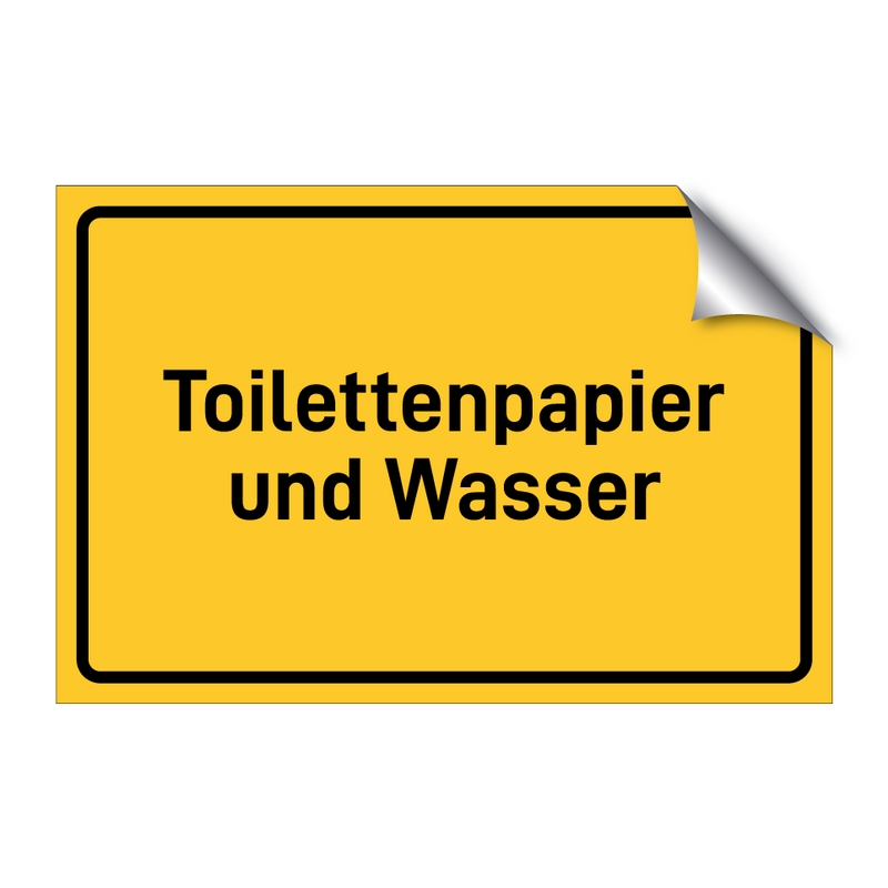 Toilettenpapier und Wasser