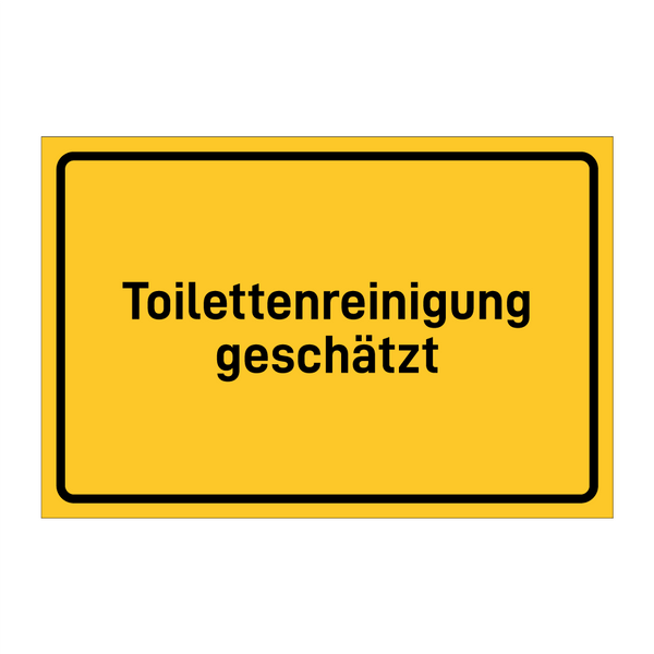 Toilettenreinigung geschätzt