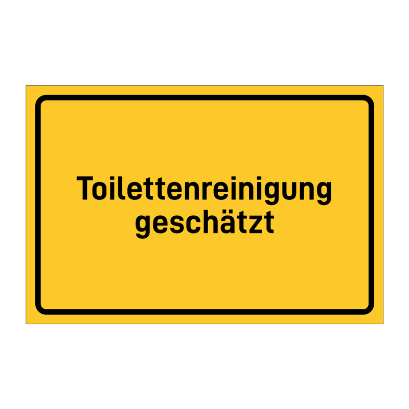 Toilettenreinigung geschätzt