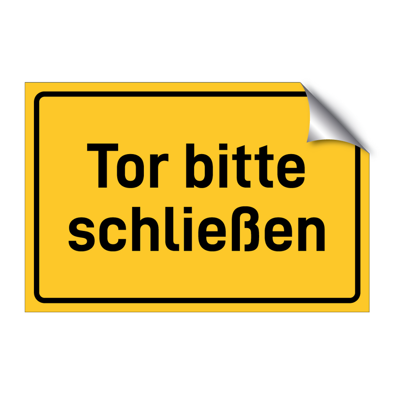 Tor bitte schließen