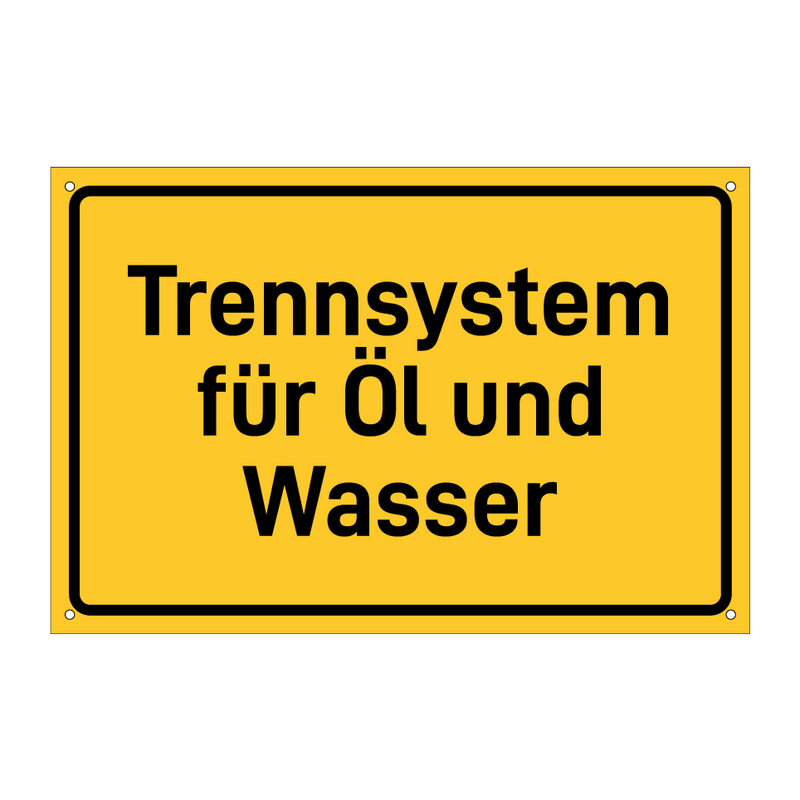 Trennsystem für Öl und Wasser