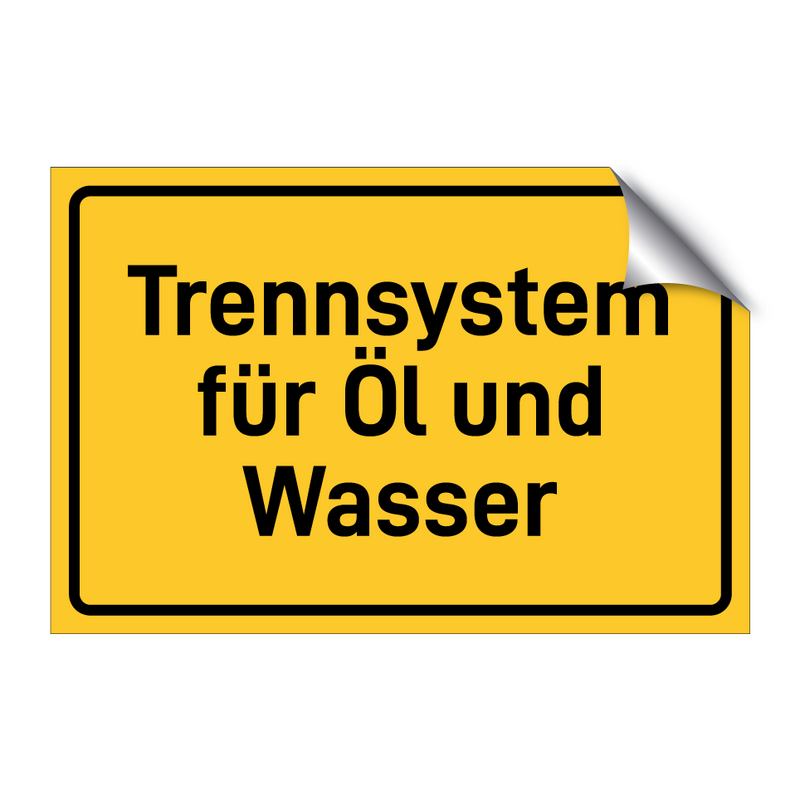 Trennsystem für Öl und Wasser