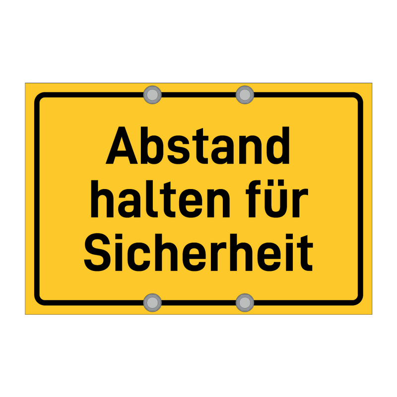 Abstand halten für Sicherheit & Abstand halten für Sicherheit & Abstand halten für Sicherheit