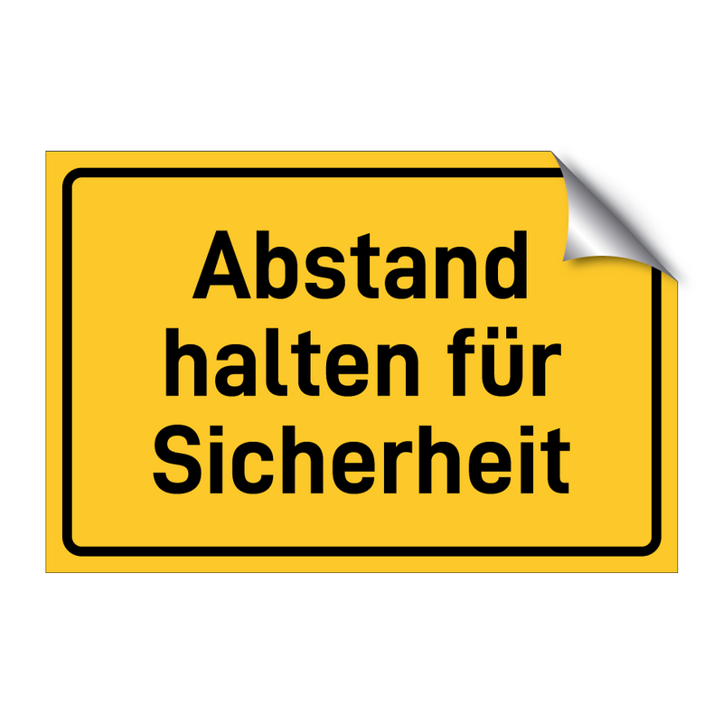 Abstand halten für Sicherheit & Abstand halten für Sicherheit & Abstand halten für Sicherheit