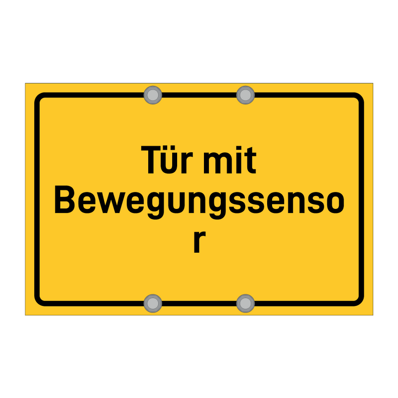 Tür mit Bewegungssensor