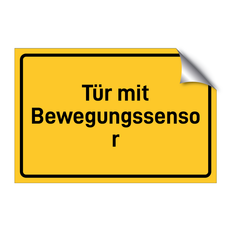 Tür mit Bewegungssensor